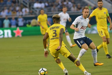 Paris Saint-Germain, Tottenham Hotspur 'a karşı 22 Temmuz 2017' de Orlando Florida 'daki Citrus Bowl' da. 