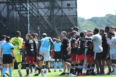 Toronto FC, 13 Temmuz 2020 tarihinde Orlando Florida 'daki ESPN Wild World of Sports' ta düzenlenen MLS Back Tournament sırasında D.C. United ile karşılaştı. Fotoğraf: Marty Jean-Louis
