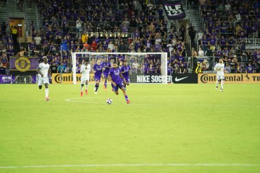 Orlando City SC, 19 Haziran 2019 Çarşamba günü Orlando 'daki Exploria Stadyumu' nda düzenlenen ABD Açık Kupası sırasında New England Devrimi 'ne ev sahipliği yaptı.