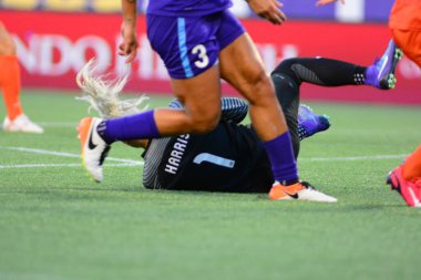 Orlando Pride sunucusu Houston Dash 23 Haziran 2016 'da Orlando Florida' daki Dünya Kampı Stadyumu 'nda..