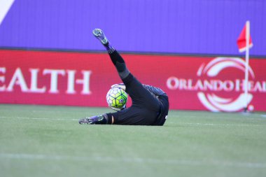 Orlando Pride sunucusu Houston Dash 23 Haziran 2016 'da Orlando Florida' daki Dünya Kampı Stadyumu 'nda..