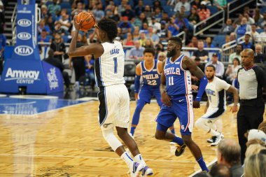 Orlando Magic 13 Ekim 2019 'da Florida, Orlando' daki Amway Center 'da Philadelphia 76ers' a ev sahipliği yaptı.. 