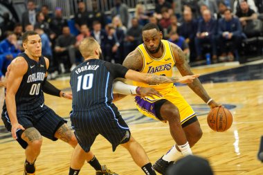 Orlando Magic 11 Aralık 2019 Çarşamba günü Orlando Forida 'daki Amway Center' da Los Angeles Lakers 'a ev sahipliği yaptı..  