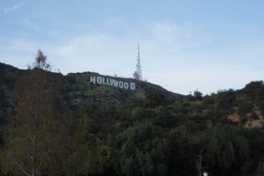 Ünlü Hollywood tepelerinin manzarası