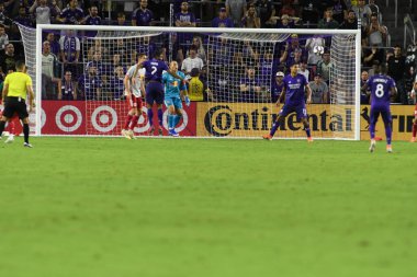 Orlando City 21 Temmuz 2019 tarihinde Florida, Orlando 'da Exploria Stadyumu' nda New York Red Bulls 'a ev sahipliği yaptı..