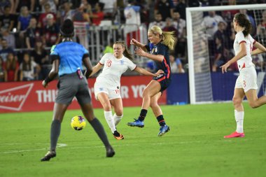 5 Mart 2020 'de Orlando Florida' daki Exploria Stadyumu 'nda düzenlenen 2020 SheBelieves Kupası' nda ABD - İngiltere Karşılaşması 