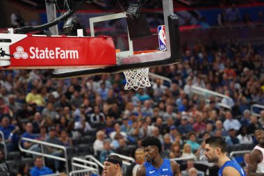 Orlando Magic 30 Ekim 2019 Çarşamba günü Orlando Forida 'daki Amway Center' da New York Knicks 'e ev sahipliği yaptı..