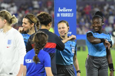 5 Mart 2020 'de Orlando Florida' daki Exploria Stadyumu 'nda düzenlenen 2020 SheBelieves Kupası' nda ABD - İngiltere Karşılaşması 