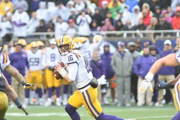 Notre Dame Affronte Les Lsu Lors Citrus Bowl Camping World — Photo