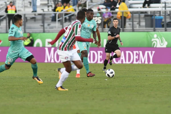 Fluminense Barcelona Florida Cup Spectrum Stadium Den Januari 2018 Orlando — Stockfoto