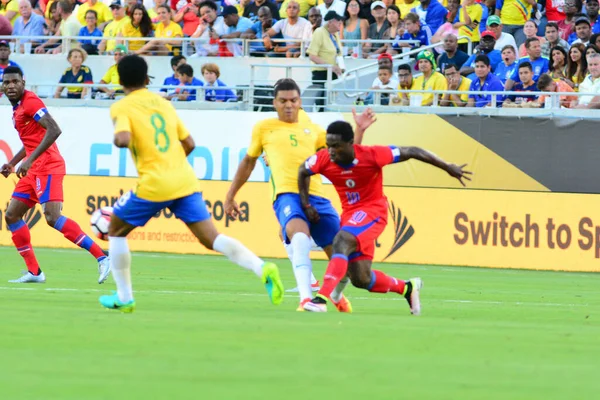 Brasilien Möter Haiti Copa America Centenario Orlando Florida Camping World — Stockfoto
