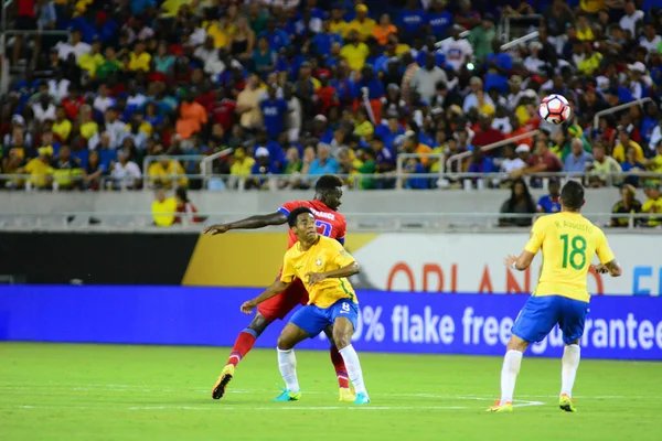 Brazília Szembesül Haitivel Copa America Centenario Alatt Orlando Floridában Camping — Stock Fotó