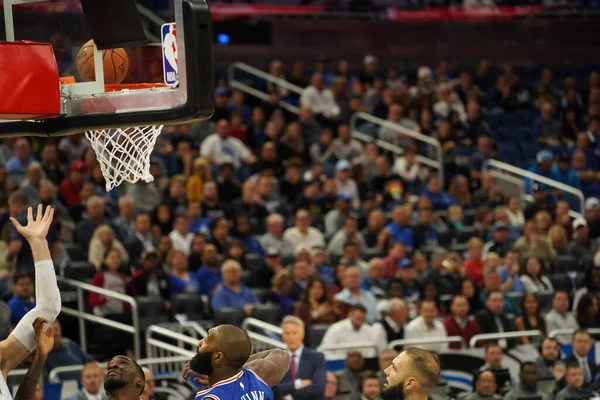 Orlando Magic Otthont Philadelphia 76Ers Amway Center Szerdán November 2019 — Stock Fotó