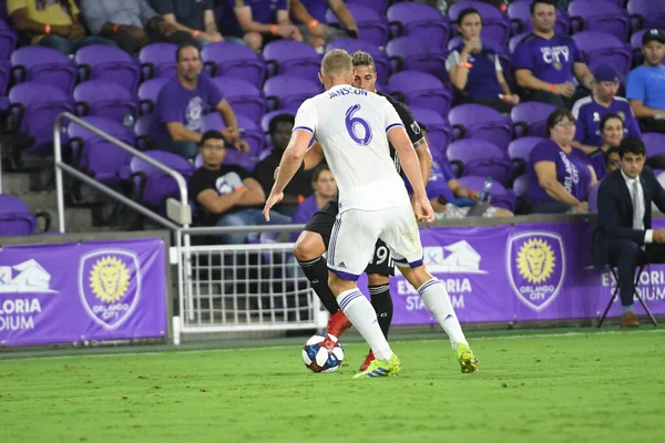 Orlando City Φιλοξενεί Sporting Kansas Στο Exploria Stadium Την Τετάρτη — Φωτογραφία Αρχείου