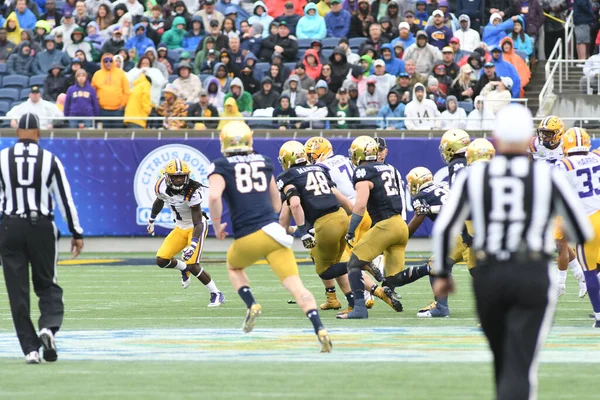 Notre Dame Face Lsu Citrus Bowl Camping World Stadium Orlando — Stock Photo, Image