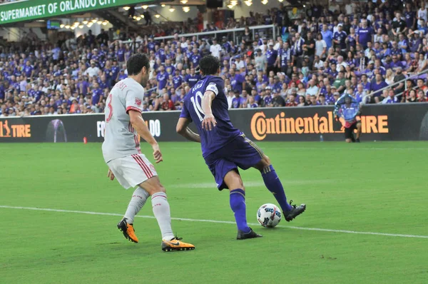 Orlando City Hostit Atlanta United Orlando City Stadium Orlandu Července — Stock fotografie