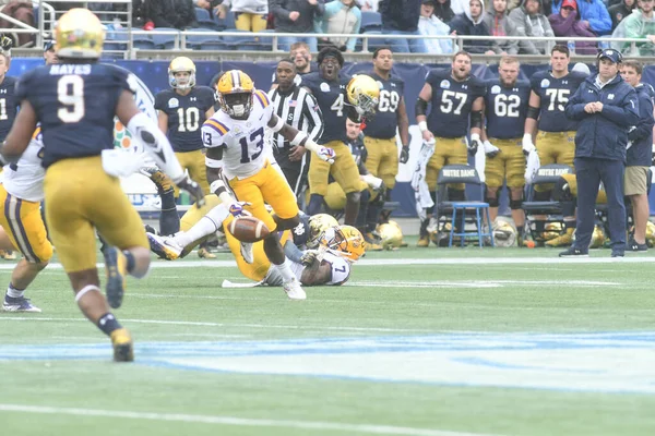 Notre Dame Face Lsu Citrus Bowl Camping World Stadium Orlando — Stock Photo, Image