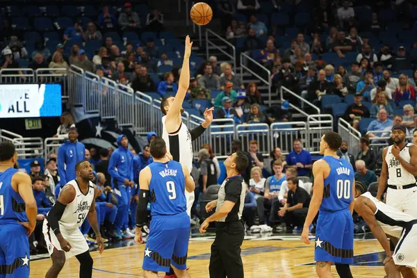 Orlando Magic Empfangen Sonntag Januar 2020 Die Clippers Amway Center — Stockfoto