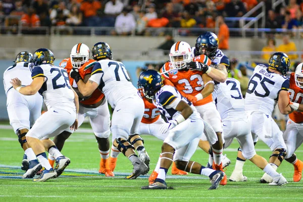 West Virginia Mountaineers Enfrentam Miami Hurricanes Durante 71St Russell Bowl — Fotografia de Stock