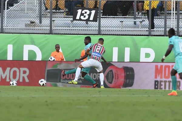 Fluminense Barcelona Lors Coupe Floride Spectrum Stadium Janvier 2018 Orlando — Photo