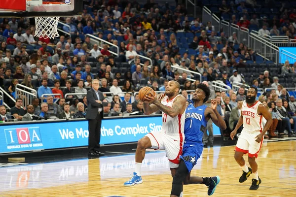Orlando Magic, 13 Aralık 2019 Cuma günü Orlando, Florida 'daki Amway Center' da Houston Rockets 'a ev sahipliği yapıyor..