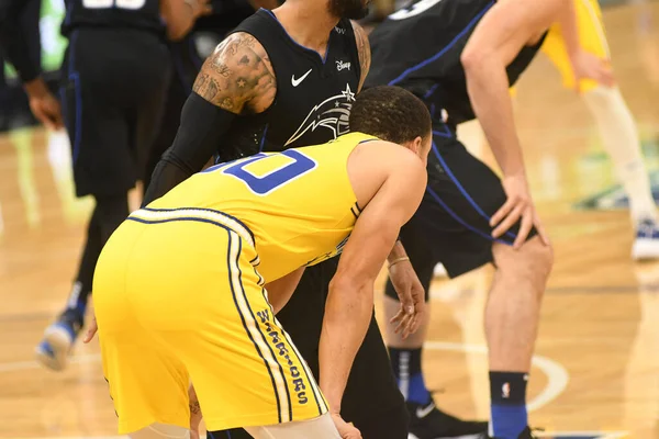 Die Orlando Magic Empfangen Donnerstag Februar 2019 Die Golden State — Stockfoto