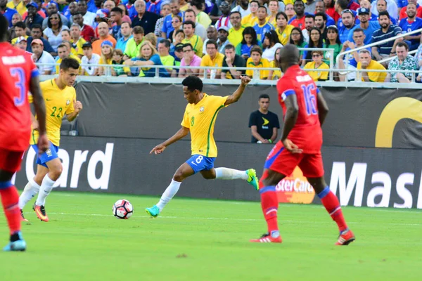 Brasil Enfrenta Haití Durante Copa América Centenario Orlando Florida Camping — Foto de Stock