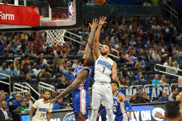 Orlando Magic 13 Ekim 2019 'da Florida, Orlando' daki Amway Center 'da Philadelphia 76ers' a ev sahipliği yaptı..  
