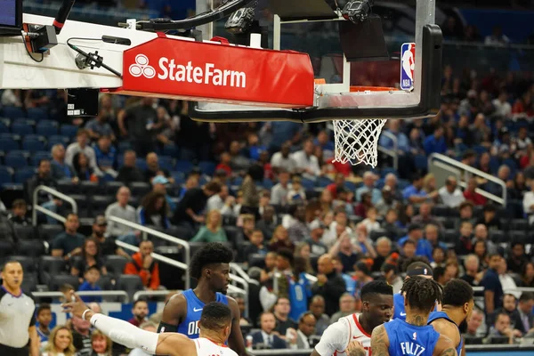 Orlando Magic Φιλοξενεί Τους Houston Rockets Στο Amway Center Στο — Φωτογραφία Αρχείου