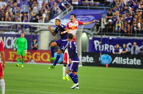 Orlando City Hospeda New York Red Bulls Camping World Stadium — Fotografia de Stock