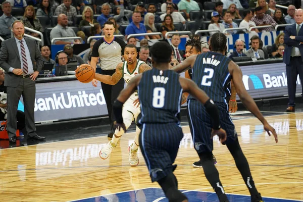 Orlando Magic Accueille Les Bucks Milwaukee Amway Center Orlando Floride — Photo