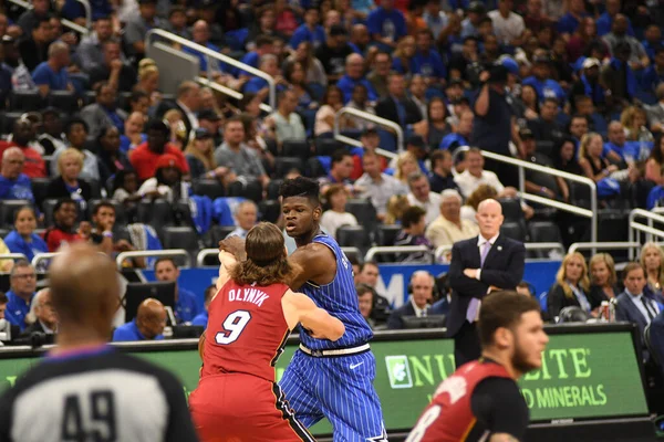 Orlando Magic Host Miami Heat Amway Center Στο Ορλάντο Της — Φωτογραφία Αρχείου