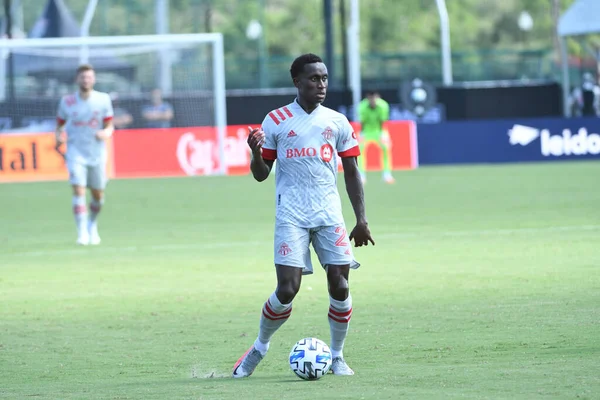 Toronto FC, 13 Temmuz 2020 tarihinde Orlando Florida 'daki ESPN Wild World of Sports' ta düzenlenen MLS Back Tournament sırasında D.C. United ile karşılaştı. Fotoğraf: Marty Jean-Louis
