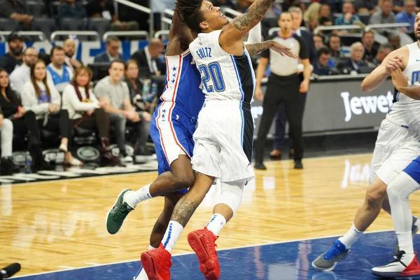 Orlando Magic Empfängt Freitag Dezember 2019 Die Philadelphia 76Ers Der — Stockfoto