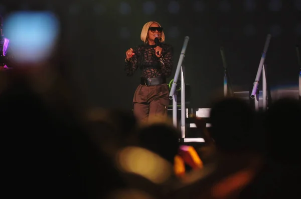 Cantores Mary Blige Tamar Braxton Apresentam Arena Cfe Orlando Florida — Fotografia de Stock