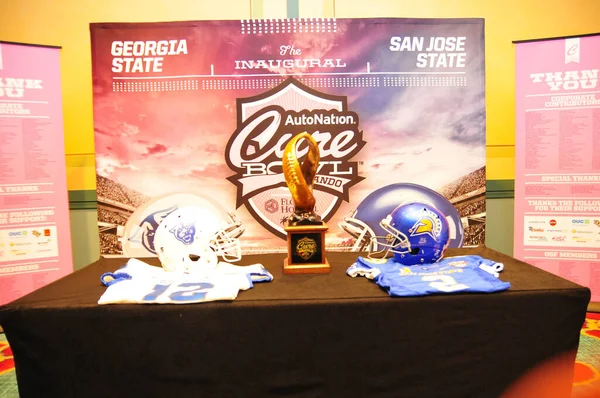 Georgia State Football Team Prepara Para Cure Bowl Como Eles — Fotografia de Stock