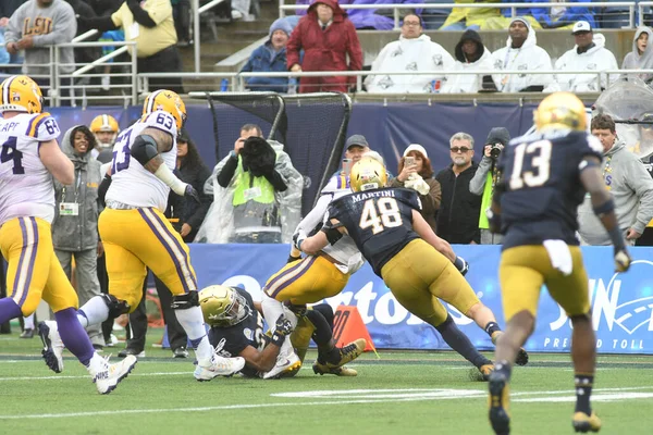 Notre Dame Gegen Lsu Während Des Citrus Bowl Camping World — Stockfoto