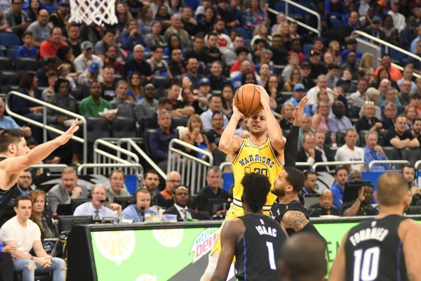 Orlando Magic Φιλοξενεί Τους Golden State Warriors Στο Amway Center — Φωτογραφία Αρχείου