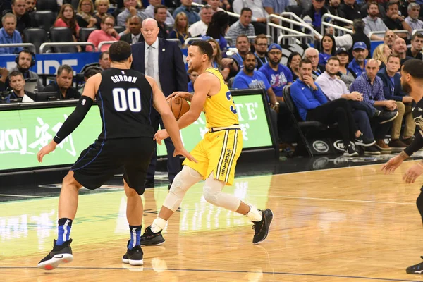 Orlando Magic Värd För Golden State Warriors Amway Center Orlando — Stockfoto