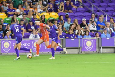 Orlando Pride 28 Haziran 2018 'de Orlando City Stadyumu' nda Houston Dash 'e ev sahipliği yaptı..  