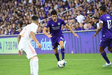 Orlando City SC, 6 Ağustos Salı günü Orlando Florida 'daki Exploria Stadyumu' nda oynanan ABD Kupası sırasında Atlanta United FC 'ye ev sahipliği yaptı..