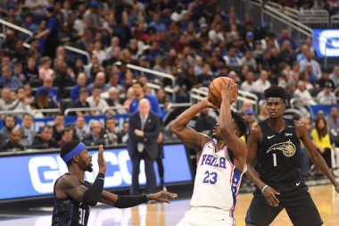 Orlando Magic, Philadelphia 76ers 'ı 25 Mart 2019' da Orlando Florida 'daki Amway Arena' da ağırlıyor.. 