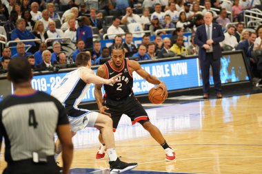 Orlando Magic 19 Nisan 2019 Cuma günü Orlando Florida 'daki Amway Arena' daki NBA Playoff 1 'de Toronto Rapçileri' ne ev sahipliği yapıyor.