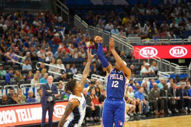 Orlando Magic 13 Ekim 2019 'da Florida, Orlando' daki Amway Center 'da Philadelphia 76ers' a ev sahipliği yaptı..  