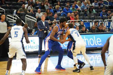 Orlando Magic 13 Ekim 2019 'da Florida, Orlando' daki Amway Center 'da Philadelphia 76ers' a ev sahipliği yaptı.. 