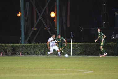 Los Angeles Galaksisi, 14 Temmuz 2020 'de Orlando Florida ABD' deki ESPN Vahşi Spor Dünyası 'nda düzenlenen MLS Sırt Turnuvası sırasında Portland Timbers ile karşı karşıya geldi..
