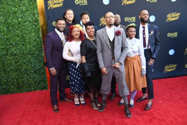 24 Mart 2018 Cumartesi günü Las Vegas 'taki Orleans Resort' ta düzenlenen 33. Yıldız Ödülleri Kırmızı Halı sırasında ünlüler.