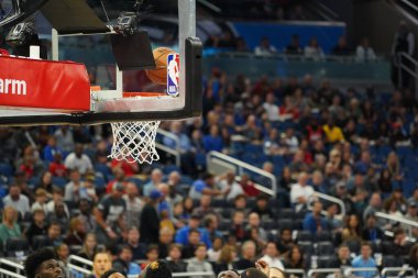 Orlando Magic, 13 Aralık 2019 Cuma günü Orlando, Florida 'daki Amway Center' da Houston Rockets 'a ev sahipliği yapıyor..