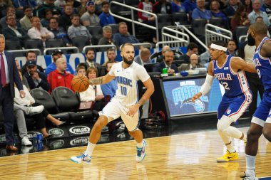 Orlando Magic, Philadelphia 76ers 'ı 13 Kasım 2019 Çarşamba günü Amway Center' da ağırlamaktadır. Fotoğraf: Marty Jean-Louis