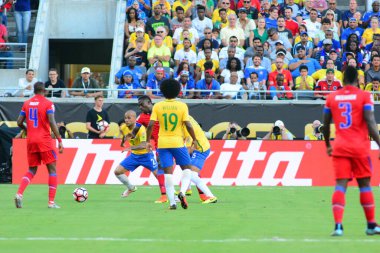 Brezilya, 8 Haziran 2016 tarihinde Orlando Florida 'daki Copa America Centenario' da Haiti ile karşılaştı..
